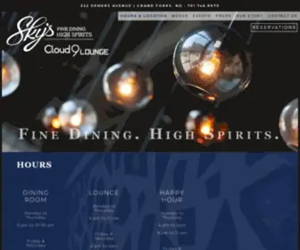 SKYScloud9.com(Sky's Fine Dining & Cloud 9 Lounge) Screenshot