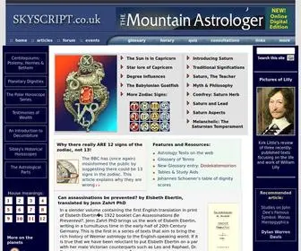 SKYScript.co.uk(Skyscript astrology site) Screenshot