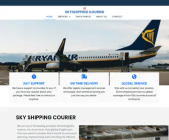 SKYshippingcourier.com(Shipping Done the Expert Way) Screenshot