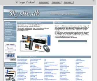SKysite.dk(Gratis hjemmesider) Screenshot