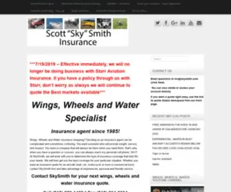 SKYsmith.com(Scott Sky Smith Insurance Wings) Screenshot