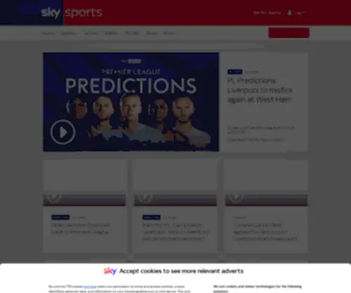 SKYsports.com(Watch the best live coverage of your favourite sports) Screenshot