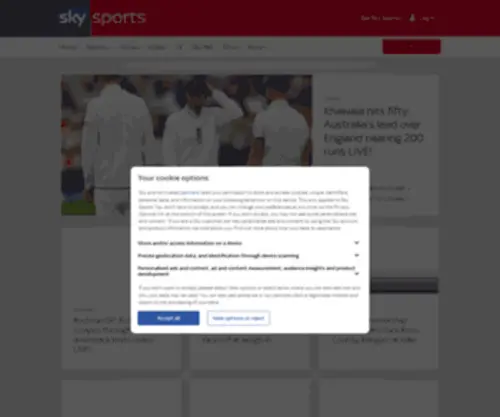 SKYsports.fr(Watch the best live coverage of your favourite sports) Screenshot