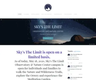 SKYSthelimit29.org(Sky's The Limit Observatory & Nature Center) Screenshot