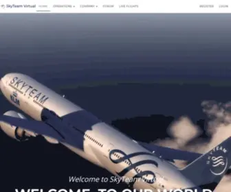 SKyteamvirtual.org(SkyTeam Virtual) Screenshot