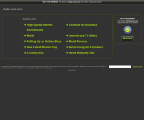 SKyterume.com(Create an Ecommerce Website and Sell Online) Screenshot