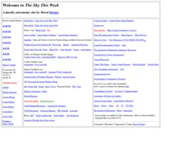 SKYthisweek.info(The Sky This Week) Screenshot