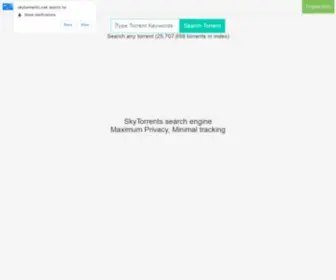 SKytorrents.net(Torrent search engine) Screenshot
