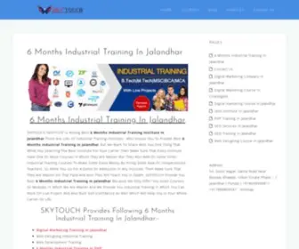 SKytouchinstitute.com(6 Months Industrial Training In Jalandhar) Screenshot