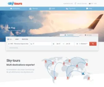 SKytours.se(Billiga flygbiljetter billiga flyg billigare flyg biljetter) Screenshot