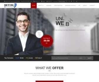 SKYtriwebsolutions.com(Web Hosting in India) Screenshot