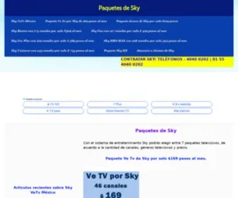 SKYTVHD.com.mx(Documento) Screenshot