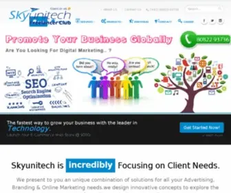 Skyunitech.com(India's Leading IT Service Provider) Screenshot