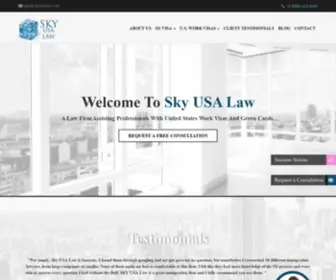 Skyusalaw.com(Immigration Lawyers in America) Screenshot