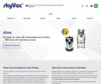 SKyvacaustralia.com.au(Gutter Vacuums & High Reach Dusting Vacuum Systems) Screenshot