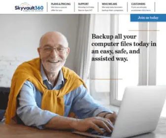 SKyvault360.com(Unlimited Cloud Backup Service) Screenshot