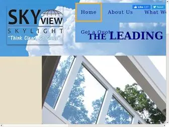 SKyviewskylight.com(Custom skylights) Screenshot