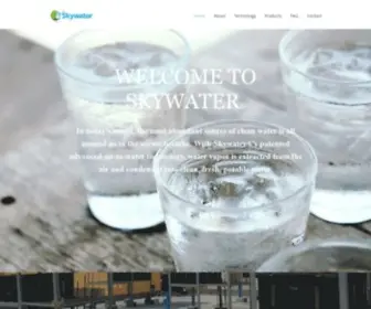 SKywater.com(Atmospheric Water Generator) Screenshot