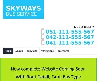 SKyways.pk(Skyways Daewoo Bus Service Islamabad) Screenshot