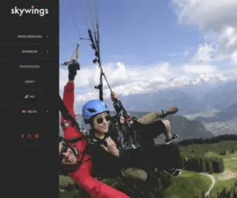 SKywings.ch(Tandem Gleitschirmfliegen) Screenshot