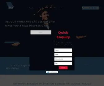SKywingsacademy.com(#1 Airport Management Courses & Aviation Management Degree in Kerala) Screenshot