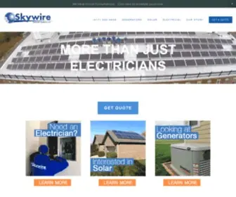 SKywirenow.com(Solar Panel Installation) Screenshot