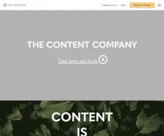 SKyword.com(The Content Marketing Company) Screenshot
