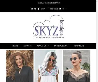 SKYzboutique.com(SKYZ Boutique) Screenshot