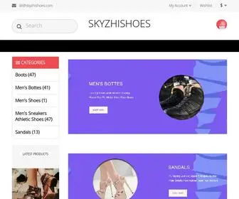 SKYzhishoes.com(Offers every client a shopping experience of a lifetime. Skyzhishoes) Screenshot