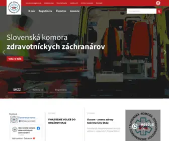 SKZZ.sk(Slovenská komora zdravotníckych záchranárov) Screenshot