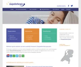 Slaapoefentherapie.nl(Netwerk Slaapoefentherapie) Screenshot