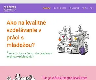 Slabikarnfv.eu(Šlabikár) Screenshot