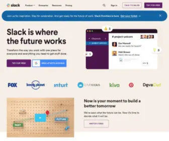 Slack-Redir.com(Slack is where the future works) Screenshot