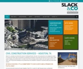 Slackandco.com(Slack & Co Contracting) Screenshot