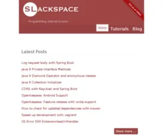 Slackspace.de(Slackspace) Screenshot