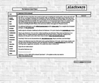 Slackware.com(The Slackware Linux Project) Screenshot