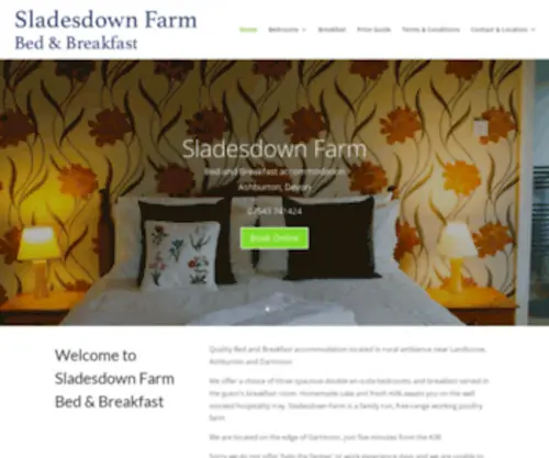Sladesdownfarm.co.uk(Sladesdown Farm B&B) Screenshot