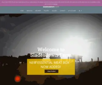 Sladesdownmeat.co.uk(Sladesdown Farm in Devon) Screenshot