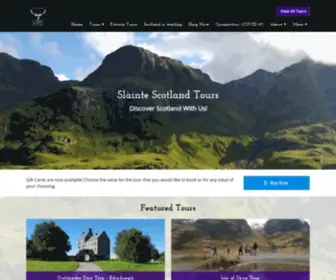 Slaintescotland.com(Scottish Tours of Scotland Outlander tours from Edinburgh) Screenshot