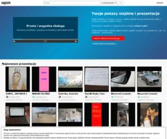SlajDzik.pl(Slajdy i prezentacje. Stwórz i opublikuj własne slajdy) Screenshot