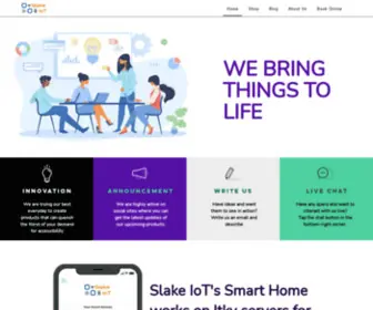Slakeiot.com(Voice Activated Home Automation System) Screenshot