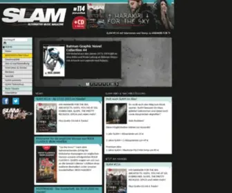 Slam-Zine.de(SLAM alternative music magazine) Screenshot