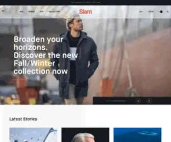 Slam.com(Sailing Apparel and technical equipment by Slam ®) Screenshot