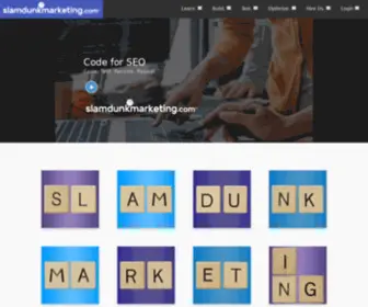 Slamdunkmarketing.com(Coding for SEO) Screenshot