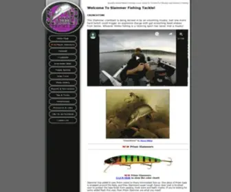 Slammertackle.com(Salmon Spoons and Muskie Baits from Slammer Fishing Tackle Company) Screenshot