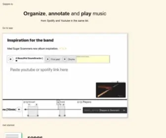 Slapper.io(Organize, annotate and play music) Screenshot