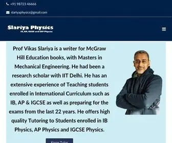 Slariyaphysics.com(IB Physics/ IGCSE Physics/ AP Physics Online Tutor) Screenshot