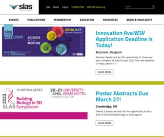 Slas.org(Society for Laboratory Automation and Screening) Screenshot