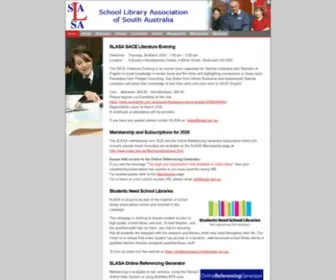 Slasa.asn.au(SLASA (School Library Association of South Australia)) Screenshot