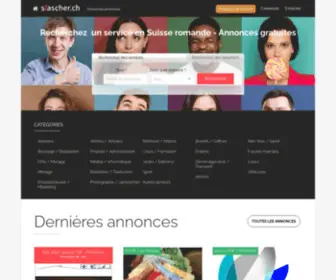 Slascher.ch(Les petites annonces de services en Suisse romande) Screenshot